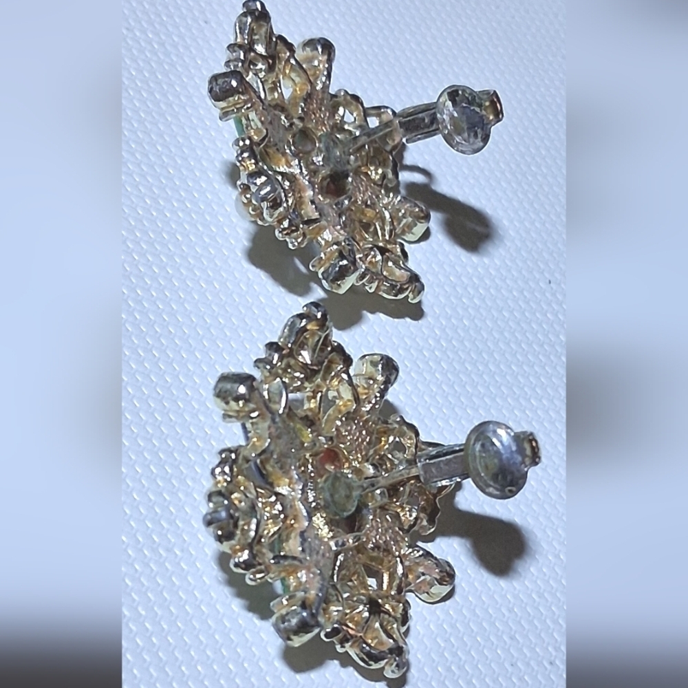 * Vintage Sarah Coventry Maltese Cross Brooch Pin & Earrings SET - Picture 5 of 7